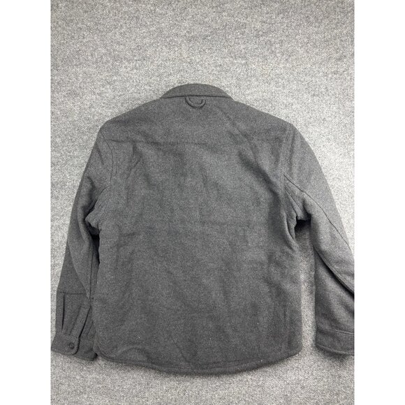 JACHS New York Jacket Mens XL Dark Gray Wool Blend Sherpa Lined Shirt Shacket - Picture 8 of 8